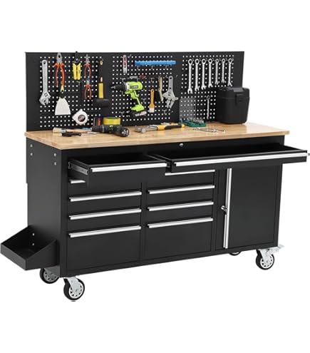 Amazon.com: GAOMON 61-inch Rolling Tool Chest, 10 Drawers Garage